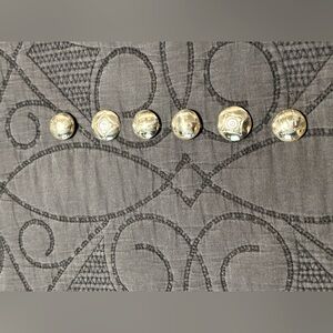 Navaho Silver Southwestern Button Covers